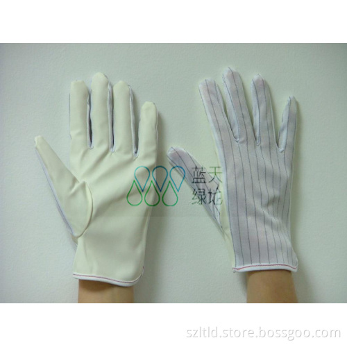 ESD PU Coated Stripped Glove (LTLD401-2)